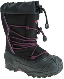 BAFFIN YOUTH/JUNIORS SNOGOOSE (BLACK/PLUM)