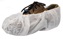 DISPOSABLE SHOE COVER,WHITE (100/PK)