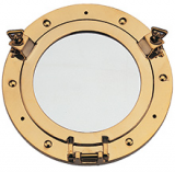 BRASS PORTHOLE MIRRORS