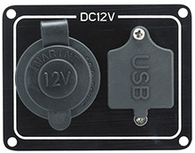 12V CIG. LIGHTER PANEL/USB PORT