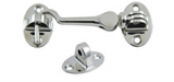 STANLESS STEEL DOUBLE SWIVEL DOOR HOOK 4"