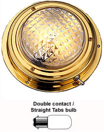 BRASS DOME LIGHT -  5" LENS