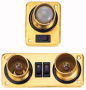 ALUMINUM SWIVEL LIGHTS (GOLD)