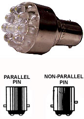 LED CLUSTER, NP/PIN,D/CONT.12V