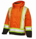 WORK KING 5 IN 1 INSULATED PARKA-REFLECTIVE,(ORANG