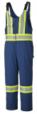 STORM MASTER OVERALLS,NAVY 4" REFLECTIVE STRIPE