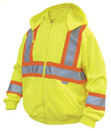 TOUGH DUCK HI-VIS HOODIE,(YELLOW)