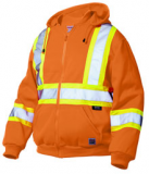 WORKKING HI-VIS HOODIE,(ORANGE)