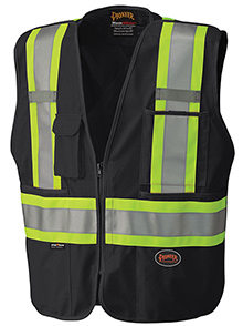 PIONEER CSA ZIPPER VEST,(BLACK)