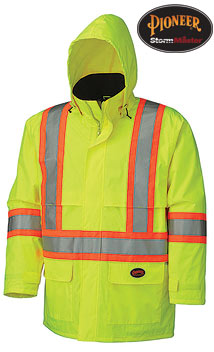 PIONEER HI-VIZ RAIN JACKET (YELLOW)