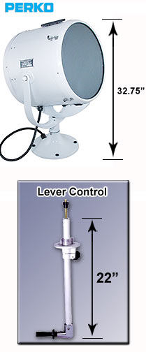 19" LEVER CONTROL SOLAR-RAY SEARCHLIGHT