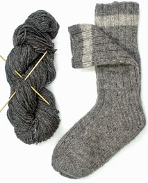 HOME KNIT SHEEP'S WOOL SOCKS