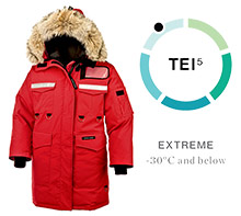 LADIES "RESOLUTE" DOWN PARKA (RED)