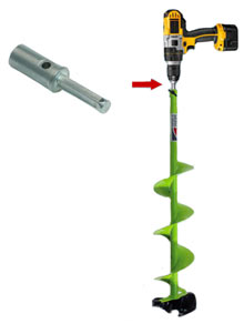 ICE-DRILL ADAPTOR/4"-8"