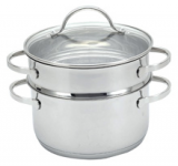 3 PC STAINLESS STEEL STEAMER