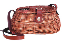 OLD TYPE "TROUT" BASKET WITH STRAP