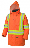 PIONEER QUILTED RAIN JACKET,(ORANGE)