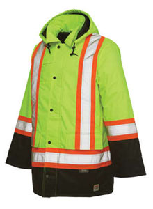 TOUGH DUCK INSULATED PARKA WITH REFLECTIVE,(YELLOW)