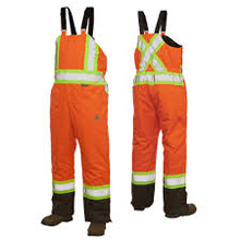 WORK KING INSULATED BIB OVERALL (ORANGE)