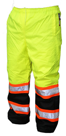 WORK KING INSULATED WAIST PANT S614,(YELLOW)