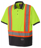 PIONEER SHORT SLEEVE POLO WITH REFLECTIVE, YELLOW