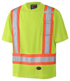 BIRDSEYE SAFETY TEE,SHORT SLEEVE (YELLOW)