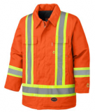 PIONEER "FLAME RESISTANT" INSULATED PARKA,(ORANGE)