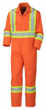 PIONEER FLAME RESISTANT COVERALLS 4" REFLECTIVE ,(