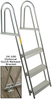 ANODIZED ALUMINUM DOCK/RAFT LADDER - FIXED