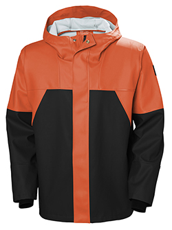 HELLY HANSEN STORM JACKET (ORANGE/BLACK)