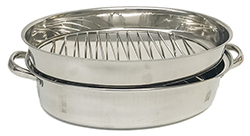 STAINLESS STEEL ROASTER WITH LID