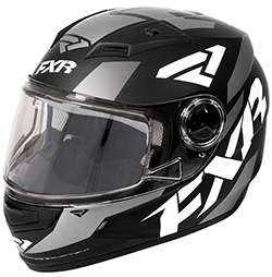 YOUTH NITRO HELMET (BLACK/WHITE/CHARCOAL)