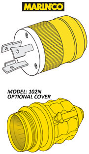 MALE LOCKING PLUG (30 AMP, 125 VOLT)