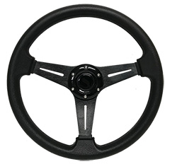 13.5" STEERING WHEEL  #73052-BK