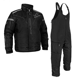 MENS EDCO SUIT #2075, BLACK/BLACK
