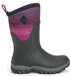 MUCK LADIES ARCTIC MID (BLACK/PINK)