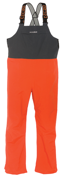 GRUNDENS FULL SHARE BIB PANTS (ORANGE/GREY)