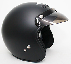 ZEUS OPEN FACE CLASSIC HELMET (MATTE BLACK)