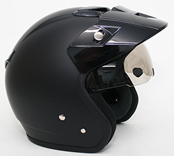 ZEUS OPEN FACE VINTAGE HELMET (MATTE BLACK)