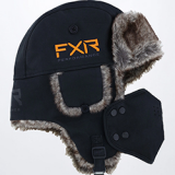 FXR TRAPPER HAT (BLACK/ORANGE)