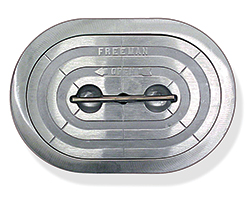 15" X 24" FREEMAN OVAL HATCH (ALUMINUM RING)