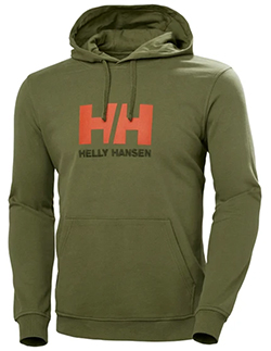 HELLY HANSEN MENS LOGO HOODY (NAVY)