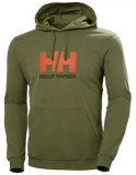 HELLY HANSEN MENS LOGO HOODY (NAVY)