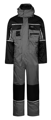 LYNGSOE INSULATED COVERALL (GREY/BLACK) 
