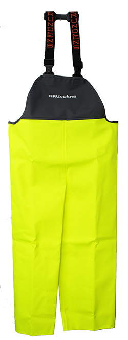 GRUNDENS FATHOM BIB PANTS (GREY/YELLOW)