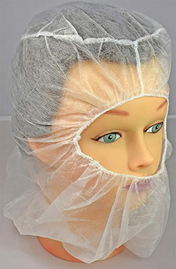 LATEX FREE HOOD WHITE(100 BAG)