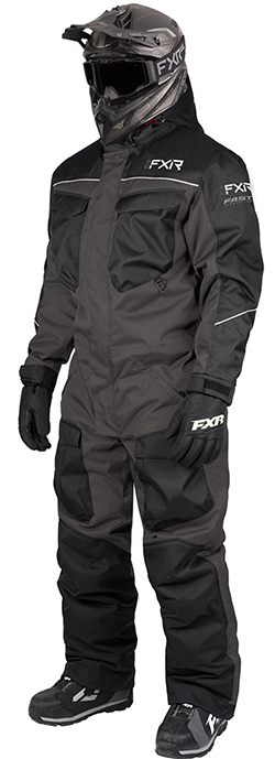 FXR EXCURSION MONOSUIT (BLACK/CHARCOAL)