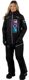 FXR LADIES RECRUIT INS. MONOSUIT (BLACK/SKY/LILAC/WHITE FADE)