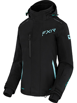 FXR LADIES EDGE JACKET (BLACK/SEAFOAM/MINT FADE)