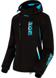 FXR LADIES EVO JACKET (BLACK/SKY BLUE/WHITE)